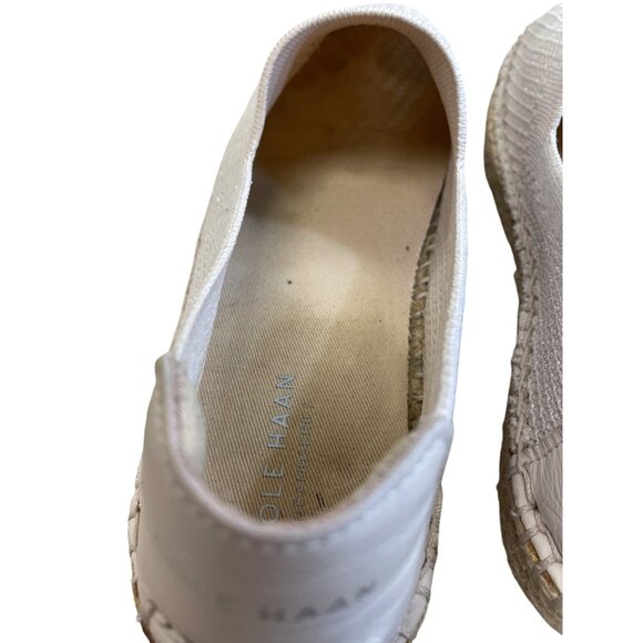 Cole Haan Womens Tan Espadrille Slip-On Loafers Flats Size 8B SKU 8408 - Picture 8 of 13